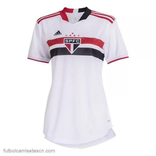 Camiseta São Paulo 1ª Mujer 2021/22 Blanco